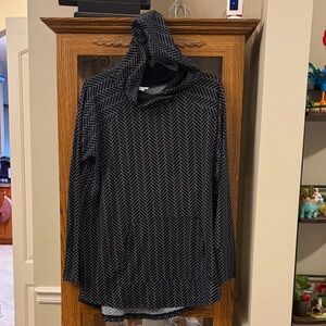 Black and White Chevron Hoodie